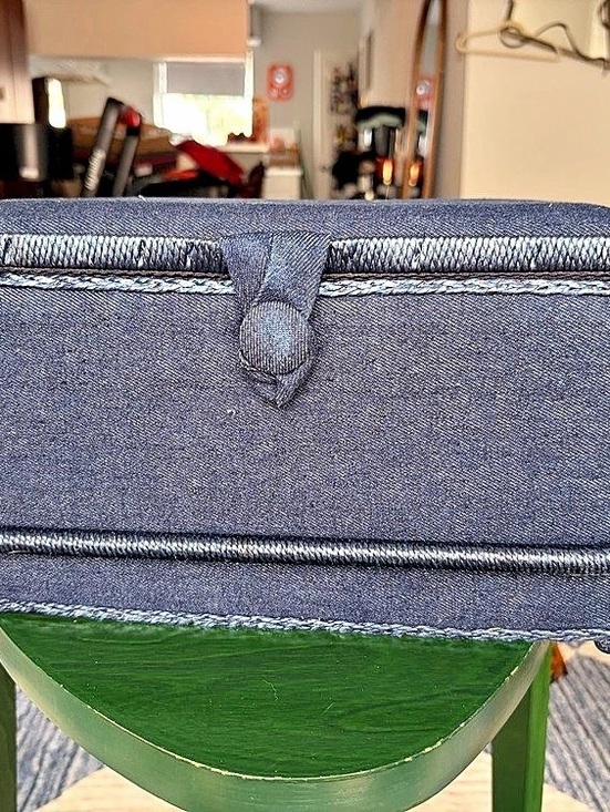 Other - Blue Fabric Storage Box with Organizer